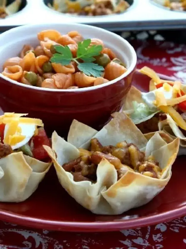 Easy Kid Friendly Taco Cups & Sopa De Conchas