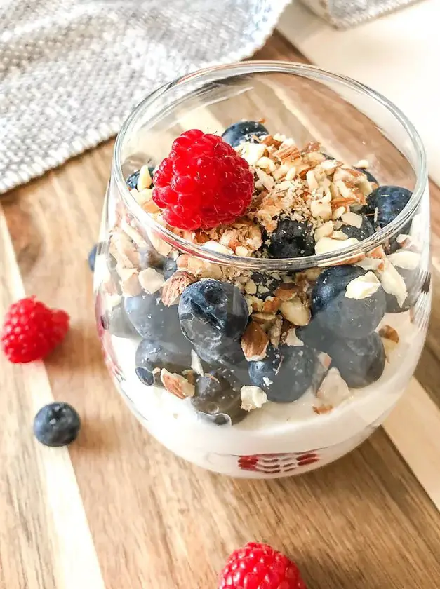 High Protein Greek Yogurt Berry Parfait