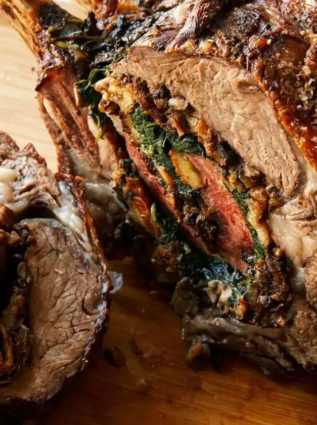 Stuffed Standing Rib Roast