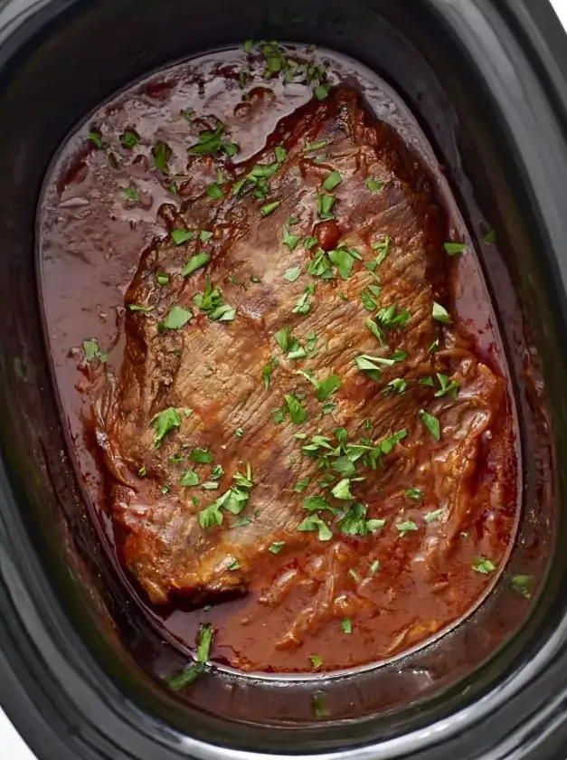 Sweet and Tangy Slow-Cooker Brisket