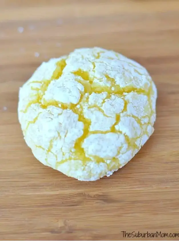 Easy Lemon Crackle Cookies, Free Printable