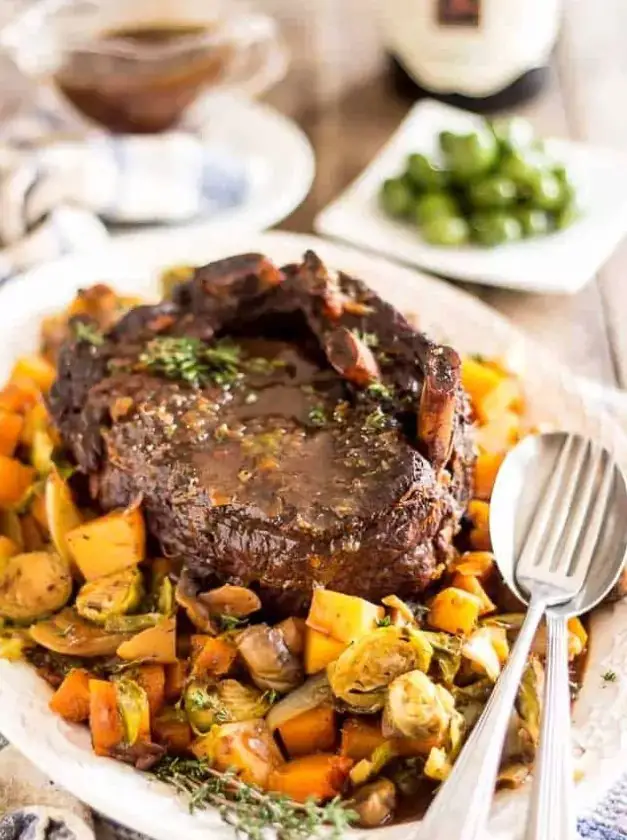 Maple Balsamic Braised Cross Rib Roast