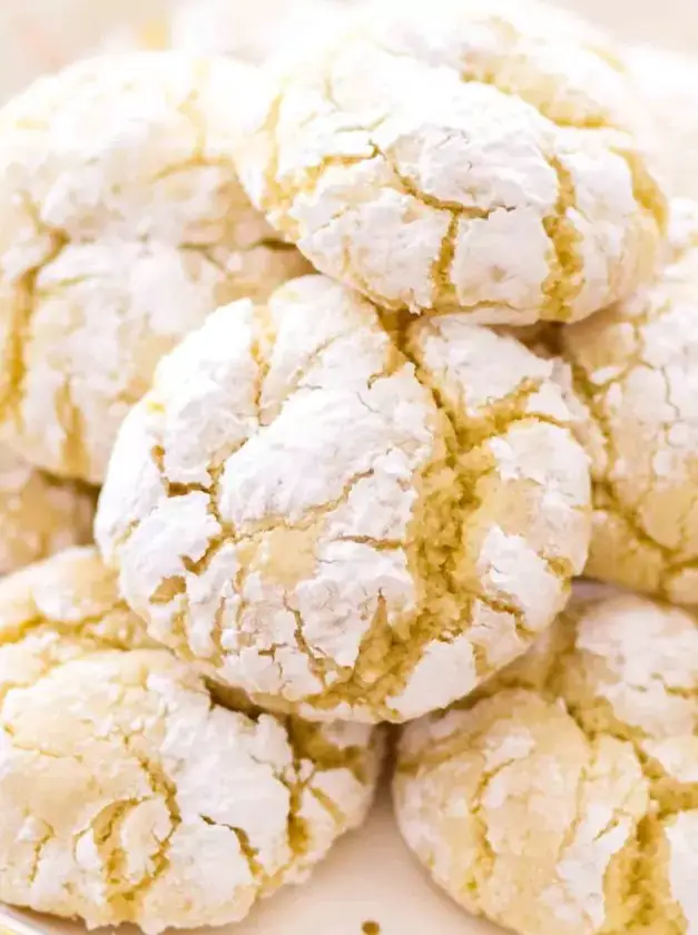 Cream Cheese Lemon Crinkle Cookies