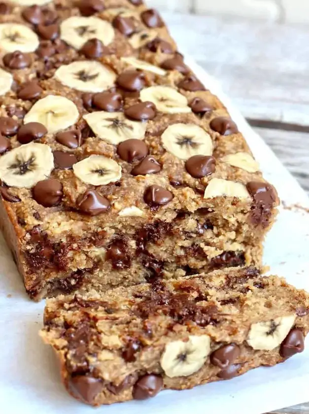 4-Ingredient Flourless Chocolate Chip Banana Bread