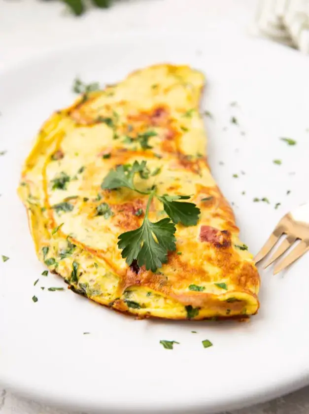 Ham and Spinach Omelette (Keto)