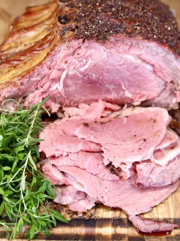 Garlic Butter Standing Rib Roast