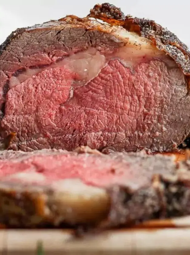 Salt & Pepper Crusted Standing Rib Roast