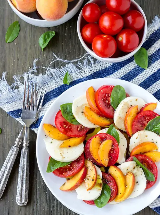 Peach Caprese Salad