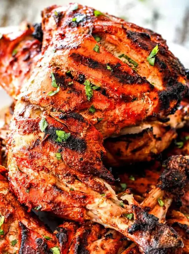 Tandoori Chicken With Cilantro Yogurt Sauce