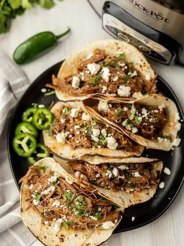 Slow Cooker Brisket Tacos Recipe