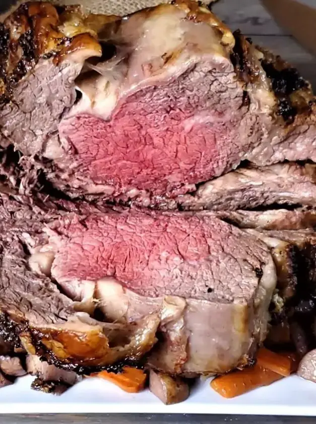 Standing Rib Roast with Vegetables