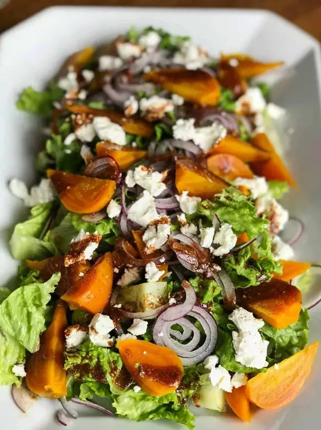 Golden Beet & Goat Cheese Salad