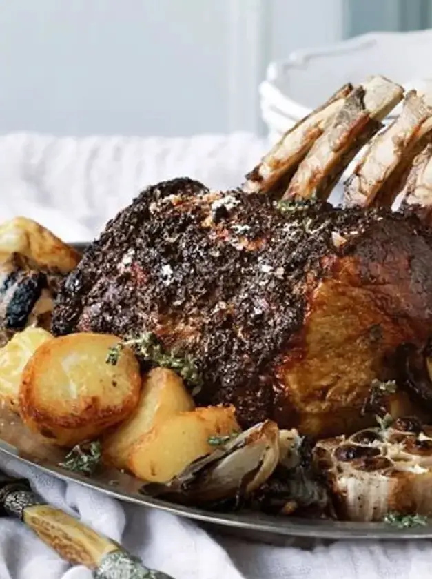 Herb-Crusted Standing Rib Roast